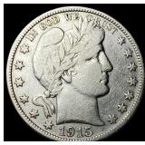 1915-D Silver Barber Half Dollar LIGHTLY  CIRCULA