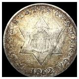 1852 Silver Three-Cent Piece CLOSELY UNCIRCULATED