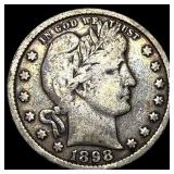 1898 Barber Quarter NEARLY UNCIRCULATED