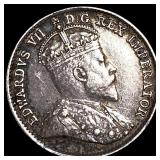 1909 Canada Silver 5 Cents CLOSELY UNCIRCULATED