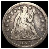1841 Seated Liberty Dime ABOUT UNCIRCULATED