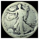 1916-S Silver Walking Liberty Half Dollar NICELY C