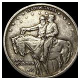 1925 Stone Mountain Silver Half Dollar NEARLY UNCI