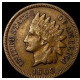 1908-S Indian Head Cent CHOICE AU