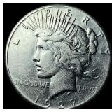 1927 Peace Silver Dollar CLOSELY UNCIRCULATED
