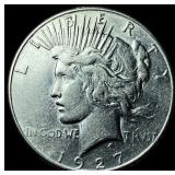 1927 Peace Silver Dollar CLOSELY UNCIRCULATED