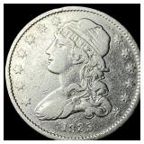 1835 Capped Bust Silver Quarter NEARLY  UNCIRCULA