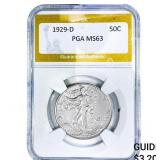 1929-D Walking Liberty Half Dollar PGA MS63