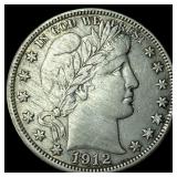 1912-D Silver Barber Half Dollar HIGH GRADE