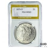 1879-O Morgan Silver Dollar PGA MS63