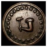 J. McKain Grocer Mount Washington Token CLOSELY UN