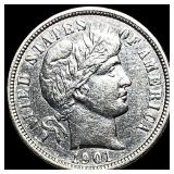 1901-O Silver Barber Dime CHOICE AU