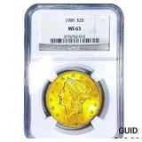 1900 $20 Gold Double Eagle NGC MS63