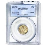 1917-S Mercury Silver Dime PCGS MS65
