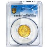 1880 $5 Gold Half Eagle PCGS AU53