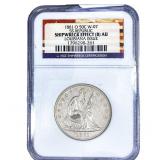 1861-O Seated Liberty Half Dollar NGC Shipwreck