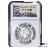 1964 Kennedy Half Dollar NGC PF68 CAMEO