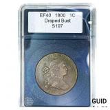 1800 Draped Bust Large Cent CoinWorld EF40 S197