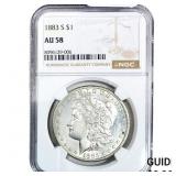 1883-S Morgan Silver Dollar NGC AU58