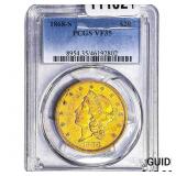 1868-S $20 Gold Double Eagle PCGS VF35