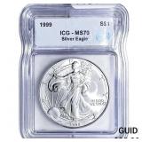 1999 Silver Eagle ICG MS70