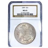1889 Morgan Silver Dollar NGC MS65