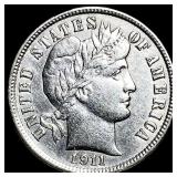1911-D Silver Barber Dime UNCIRCULATED