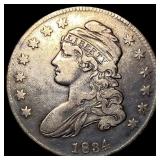 1834 Silver Capped Bust Half Dollar NEARLY UNCIRCU