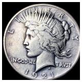 1921 Silver Peace Dollar LIGHTLY CIRCULATED