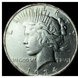 1934-D Silver Peace Dollar NEARLY  UNCIRCULATED