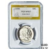 1936 Long Island Half Dollar PGA MS67