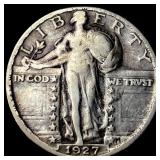 1927-S Silver Standing Liberty Quarter LIGHTLY CIR