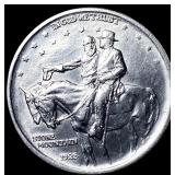 1925 Stone Mountain Silver Half Dollar CLOSELY UNC