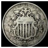 1866 Shield Nickel LIGHTLY CIRCULATED