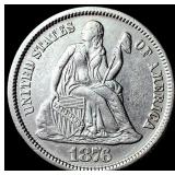 1876 Seated Liberty Dime UNCIRCULATED