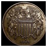1865 Copper Two-Cent Piece UNCIRCULATED
