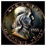 1955 Franklin Half Dollar GEM PROOF