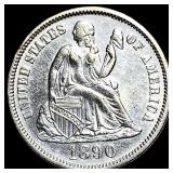 1890 Seated Liberty Dime UNCIRCULATED