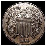 1870 Two-Cent Piece UNCIRCULATED