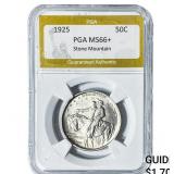 1925 Stone Mountain Half Dollar PGA MS66+