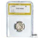 1929 Buffalo Nickel PGA MS66