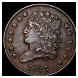 1833 Copper Half Cent CLOSELY UNCIRCULATED