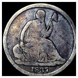 1837 Seated Liberty Half Dime NICELY CIRCULATED