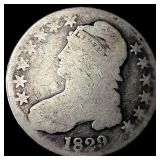 1829 Capped Bust Half Dollar NICELY CIRCULATED