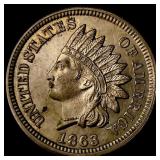 1863 Copper-Nickel Indian Head Cent CHOICE BU