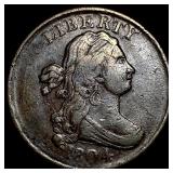 1804 Draped Bust Half Cent NEARLY UNCIRCULATED