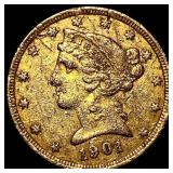 1901 Liberty Head $5 Half Eagle NICELY CIRCULATED