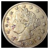 1884 Liberty Head Nickel CLOSELY UNCIRCULATED