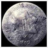 1852 Silver Three-Cent Piece NICELY CIRCULATED