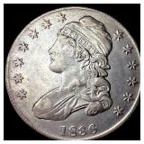 1836 Capped Bust Half Dollar CLOSELY UNCIRCULATED